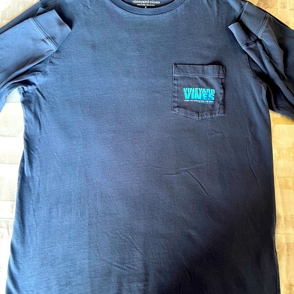 Vineyard Vines Blue Long Sleeve Tee - Picture 3 of 6